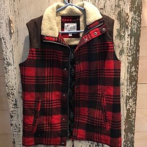 Lucky Brand Plaid Vest